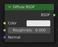 漫射 BSDF 节点。